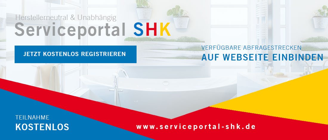 Banner SHK Serviceportal