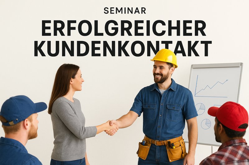 Titelbild zur Veranstaltung Seminar "Erfolgreicher Kundenkontakt – vom Serviceexperten zum Verkaufsprofi"